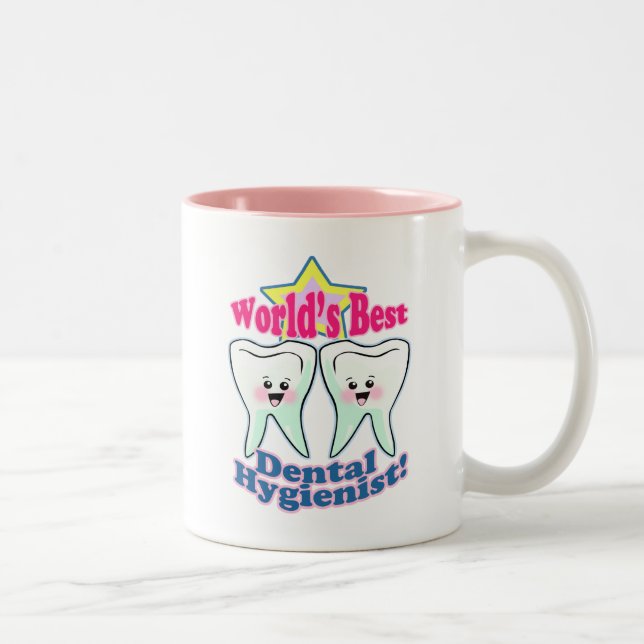 Worlds Best Hygienist Two-Tone Coffee Mug (Right)
