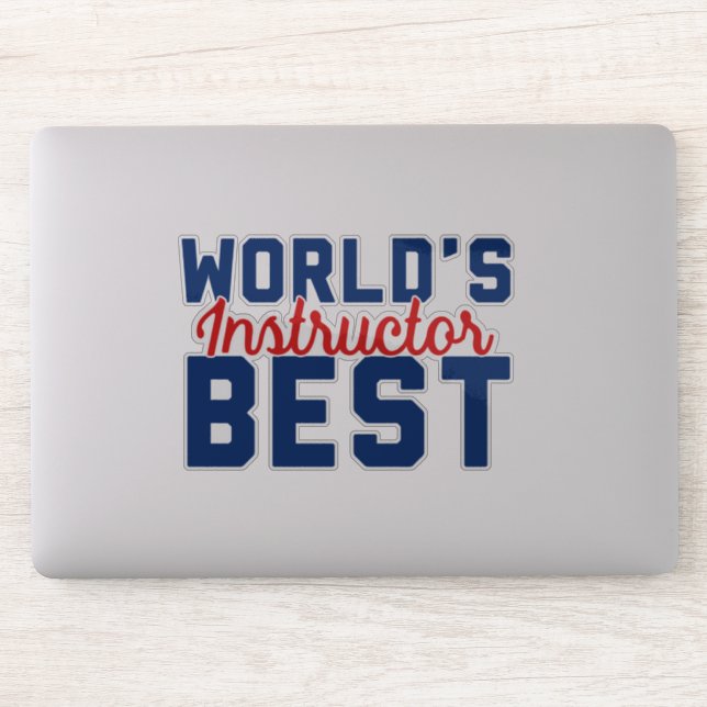World's Best Instructor Sticker (Computer)