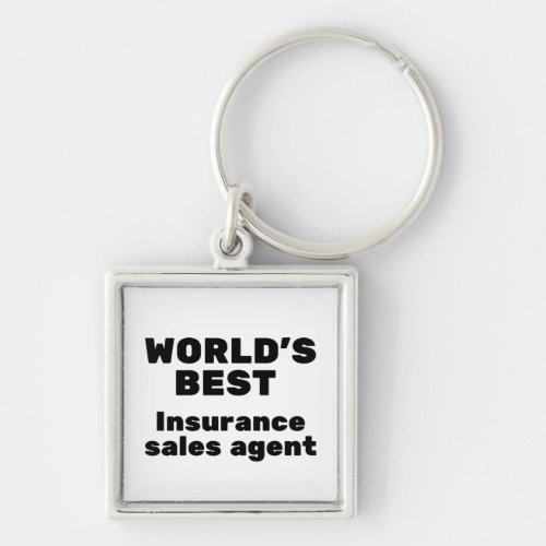 Worlds Best Insurance Sales Agent Keychain