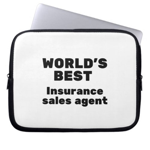 Worlds Best Insurance Sales Agent Laptop Sleeve