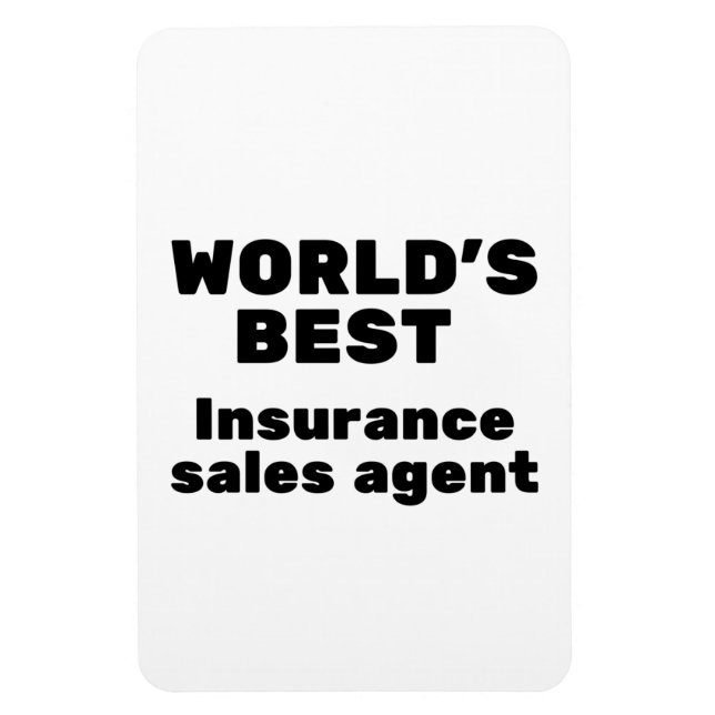 World's Best Insurance Sales Agent Magnet (Vertical)