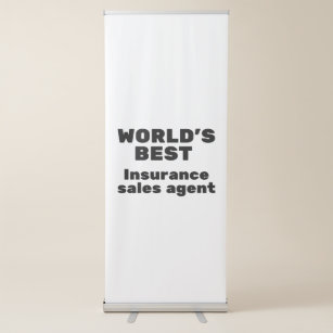 World's Best Insurance Sales Agent Retractable Banner