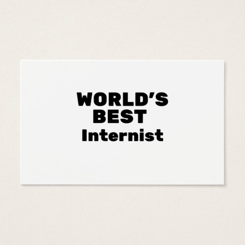 Worlds best Internist