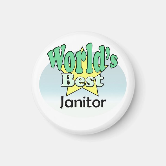 World's Best Janitor Magnet (Front)