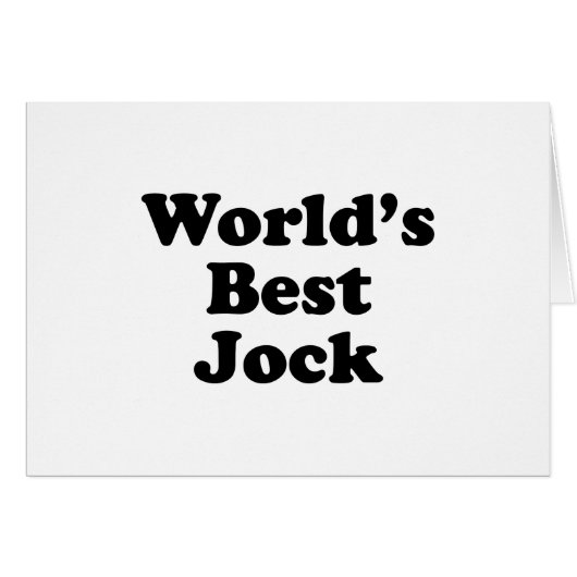 World's Best Jock Cards (Front Horizontal)