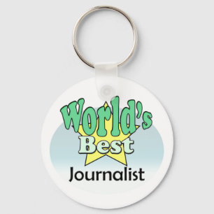 World's Best Journalist Keychain