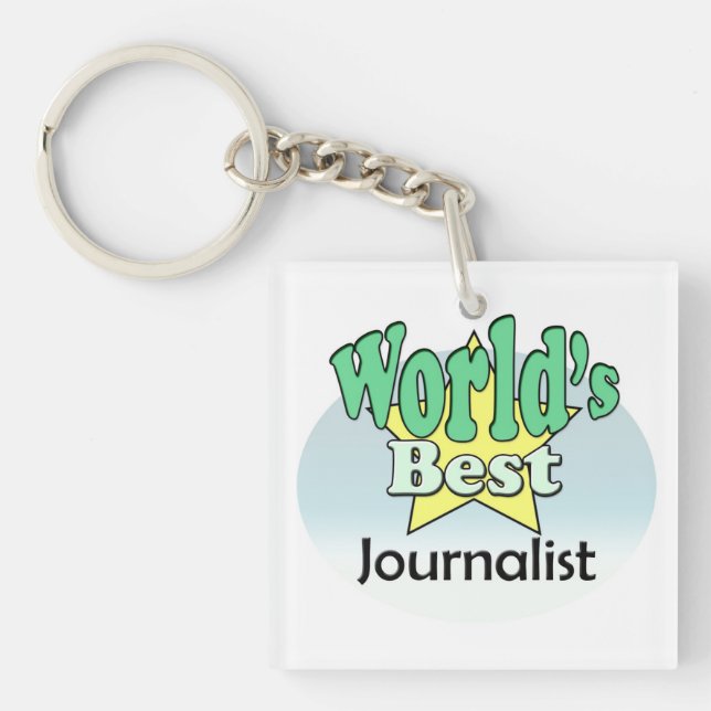 World's best Journalist Keychain (Front)