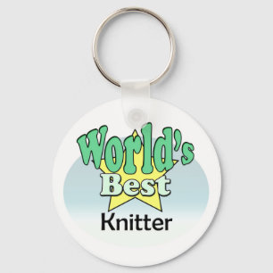 World's Best Knitter Keychain