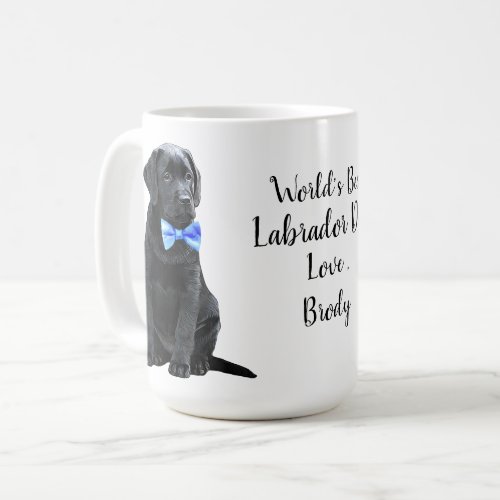 Worlds Best Labrador Dad _ Black Lab Coffee Mug