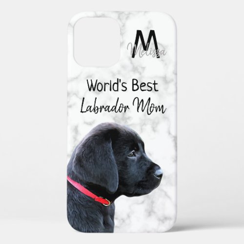 Worlds Best Labrador Mom _ Black Lab iPhone 12 Pro Case