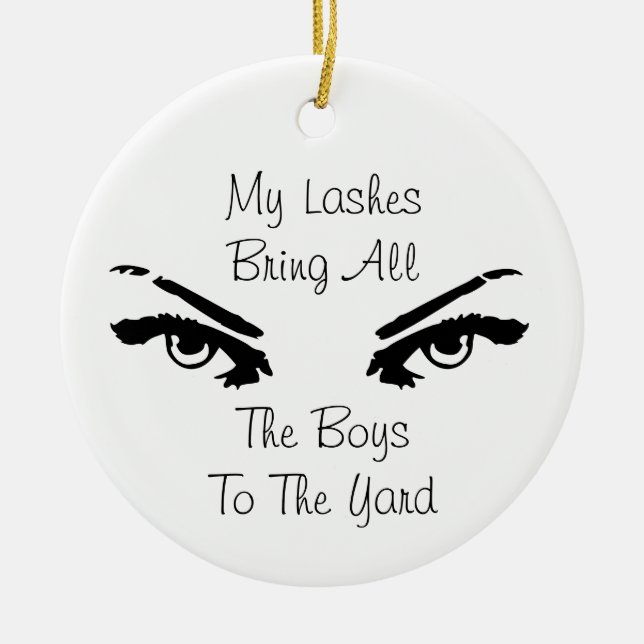 World's Best Lash Technician Ceramic Ornament (Front)