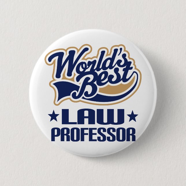 Worlds Best Law Professor Button (Front)