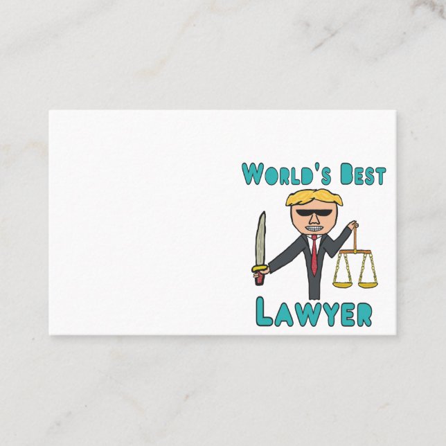 World's Best Lawyer Business Card (Front)