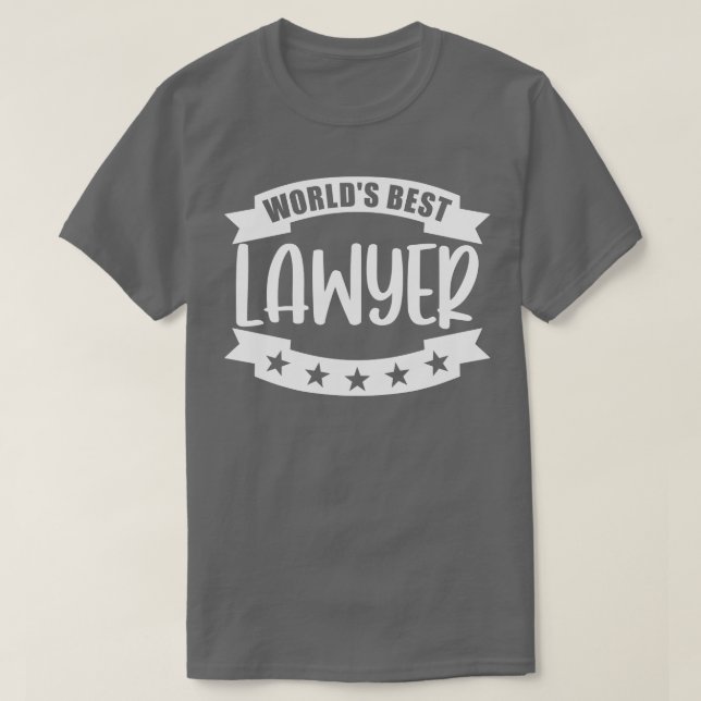 Worlds Best Lawyer T-Shirt (Design Front)