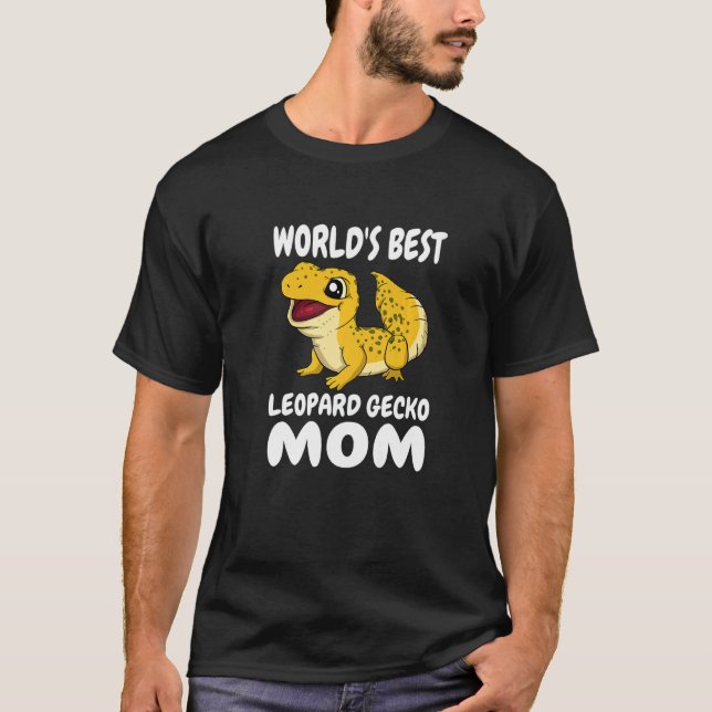World's Best Leopard Gecko Mom Women Girl Pet Liza T-Shirt (Front)