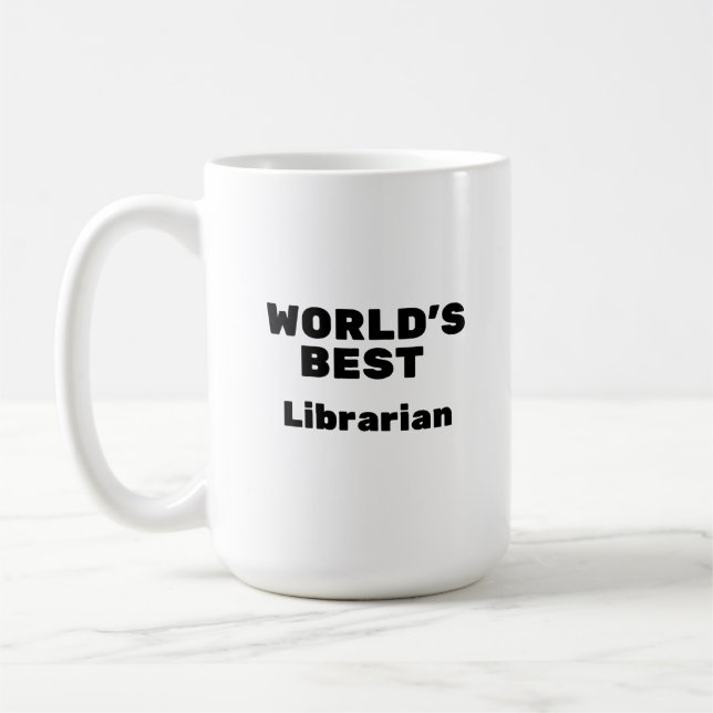 World's Best Librarian Coffee Mug (Left)