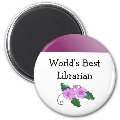 Worlds Best Librarian Magnet