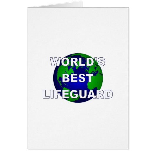 World's Best Lifeguard Cards (Front)