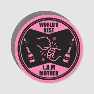 World's Best Like A Mother Car Magnet
