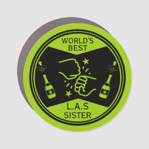 World's Best Like A Sister Car Magnet