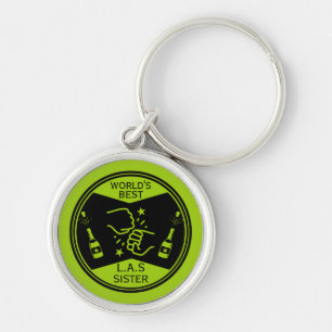 World's Best Like A Sister Keychain