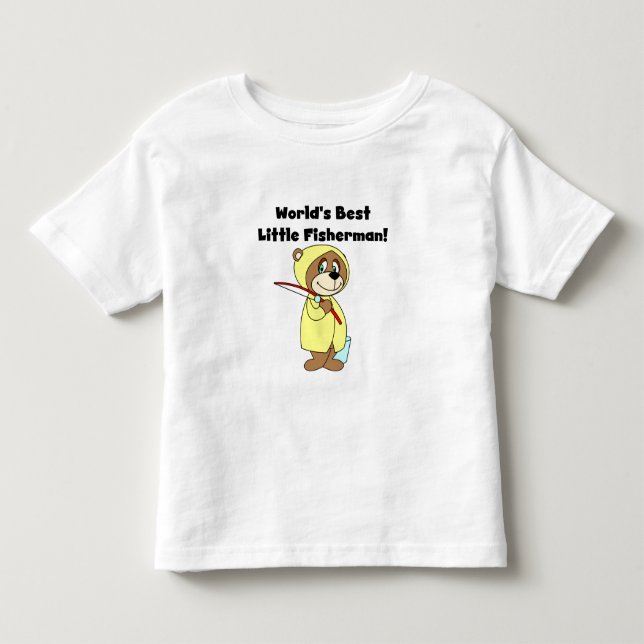 World's Best Little Fisherman Toddler T-shirt (Front)