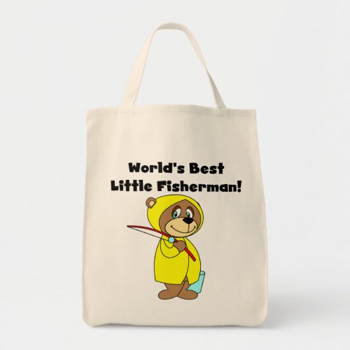 Worlds Best Little Fisherman Tshirts and Gifts Tote Bag