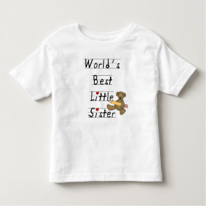 World's Best Little Sister Toddler T-shirt World's Best Little Sister Toddler T-shirt