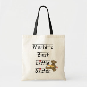 World's Best Little Sister Tshirts and Gifts Tote Bag