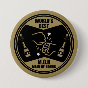 World's Best Maid Of Honor Button