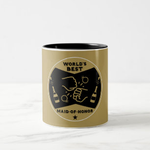 World's Best Maid Of Honor Two-Tone Coffee Mug