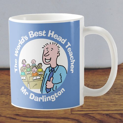 Worlds Best Male Head Teacher Coffee Mug