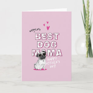 World's Best Mama Printable Card Dog Mom Card