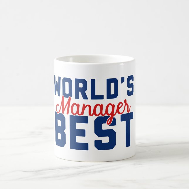 World's Best Manager Coffee Mug (Center)
