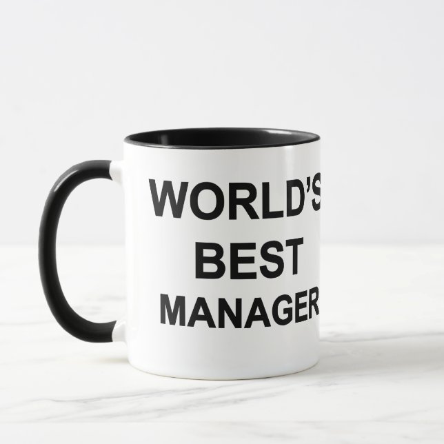 World's Best Manager Mug (Left)