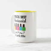 Worlds Best Manicurist Two-Tone Coffee Mug (Front Left)
