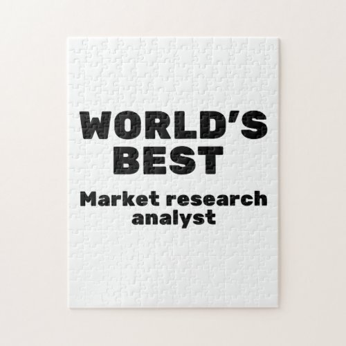 Worlds Best Market Research Analyst Jigsaw Puzzle