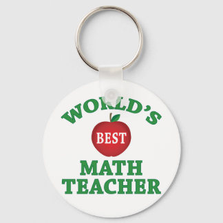 World's Best Math Teacher Keychain