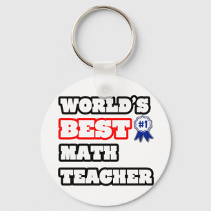World's Best Math Teacher Keychain