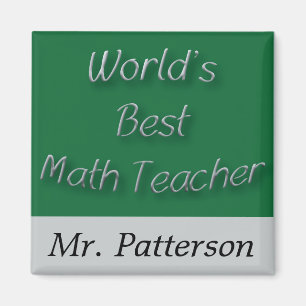 World's Best Math Teacher Magnet