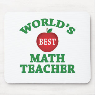 World's Best Math Teacher Mouse Pad