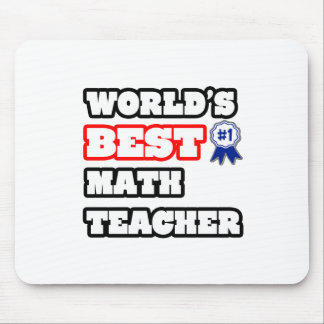 World's Best Math Teacher Mouse Pad