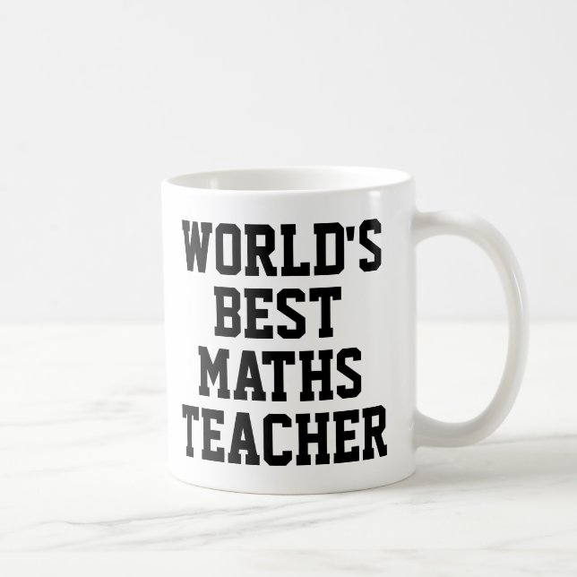 World's Best Maths Teacher Gift Mug (Right)