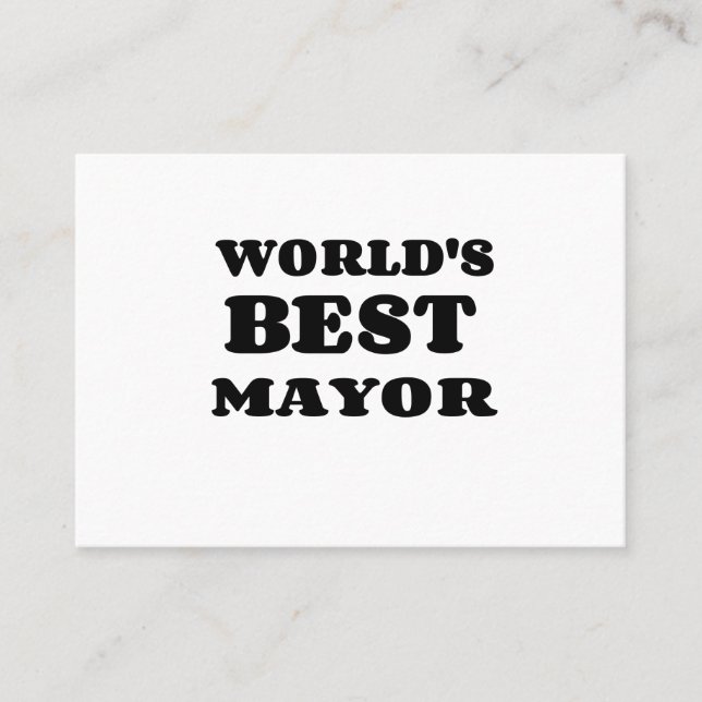WORLD'S BEST MAYOR BUSINESS CARD (Front)