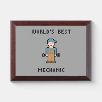 World's Best Mechanic Award Plaque by LVMENES at Zazzle