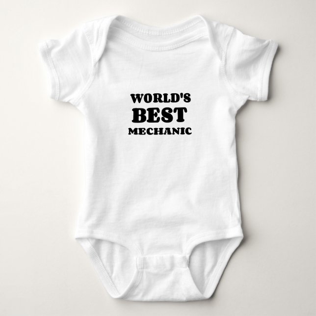 WORLD'S BEST MECHANIC BABY BODYSUIT (Front)