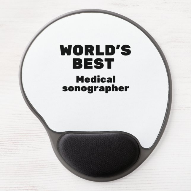 World's Best Medical Sonographer Gel Mouse Pad (Front)