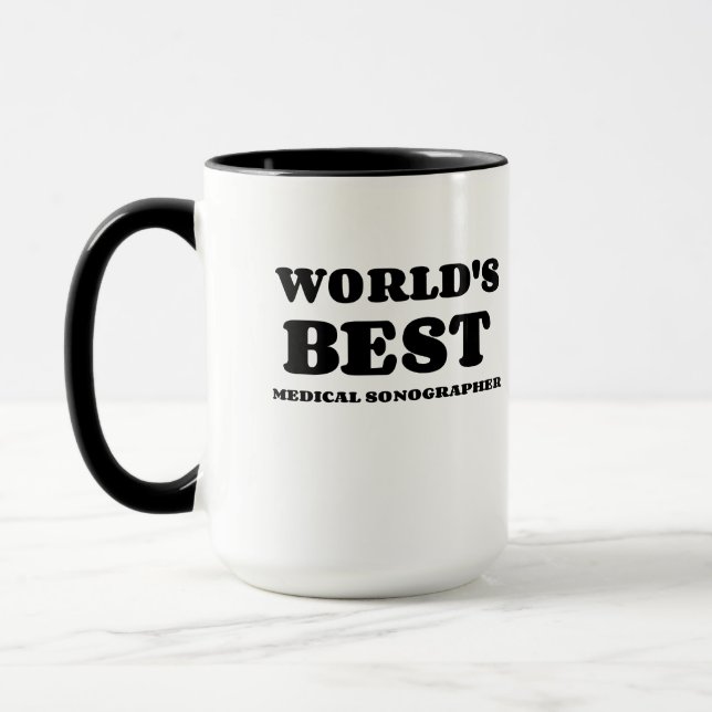 WORLD'S BEST MEDICAL SONOGRAPHER MUG (Left)