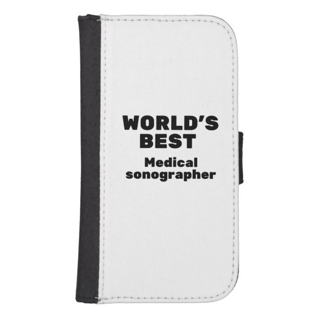 World's Best Medical Sonographer Samsung Galaxy Wallet Case (Front)