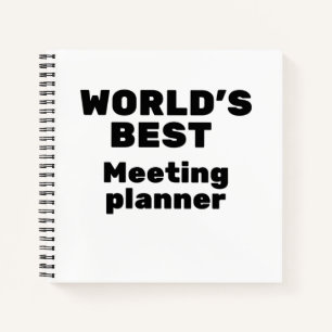 World's Best Meeting Planner Notebook